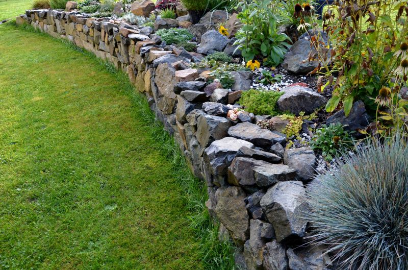 Retaining Wall with Plants